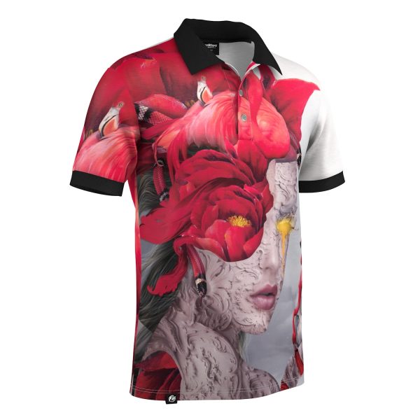 Flamingo Queen Polo Shirt Online Hot Sale - Image 2