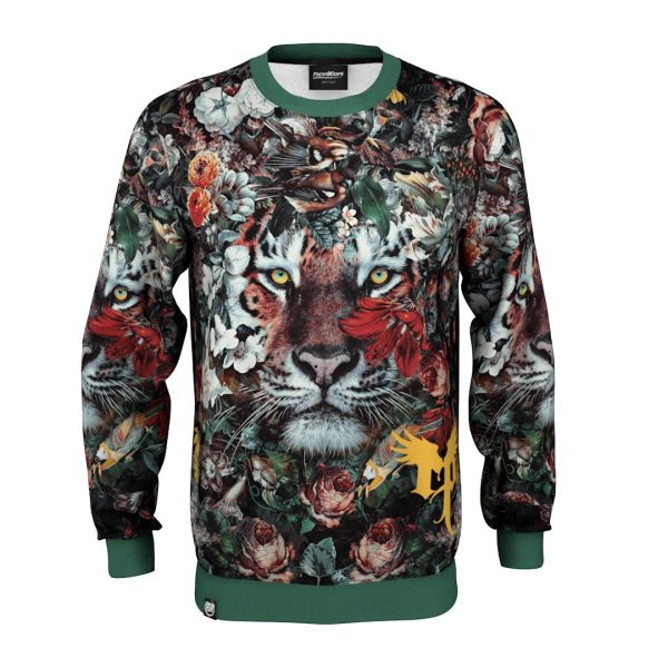 Flower Tiger Sweatshirt Cheap