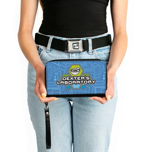 PU Zip Around Wallet Rectangle - DEXTER S LABORATORY Icon Blues For Sale - Image 3