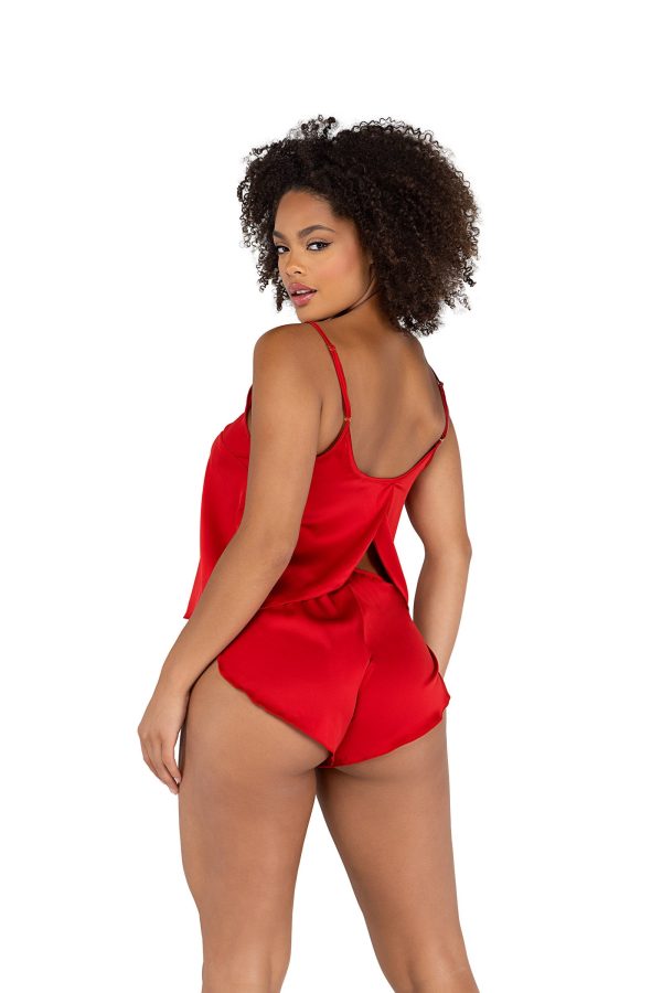 Roma 2PC Soft Satin Tulip Short Set Roma Confidential For Sale - Image 2