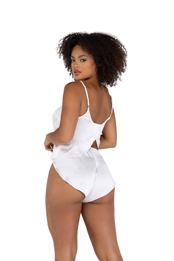 Roma 2PC Soft Satin Tulip Short Set Roma Confidential For Sale - Image 4